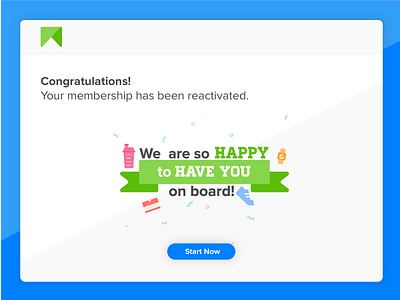 Success Message end final icons message step subscription success wizard