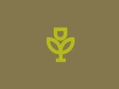 Pickled Palate logomark fresh food logos outside pickled vegetables wine