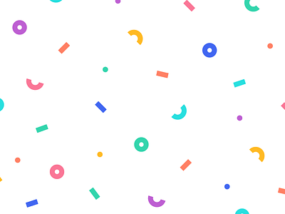 Confetti birthday celebration confetti pattern