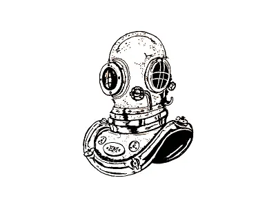 Inktober Day 4 - Underwater 2017 diver drawing illustration ink inktober pen scuba sketch underwater water