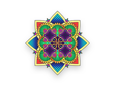 Rangoli Pattern snapchat