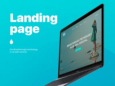 Landing Page design grid infographics landing page mockup portfolio presentation ui web design