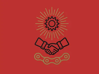 Pure Cycles Secret Society Icon brand branding icon illustrator line art logo logomark pure cycles pure fix vector