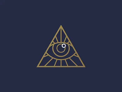 Pure Cycles Secret Society Eye Icon brand branding icon illustrator line art logo logomark pure cycles pure fix vector