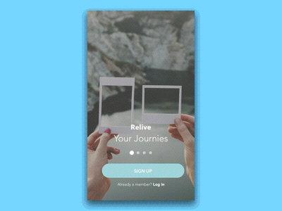 Travel Stories interaction design mobile app onboarding ui design ux design