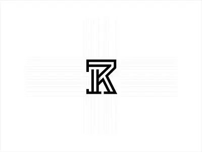 KR MONOGRAM branding logo logotype monogram symbol typography
