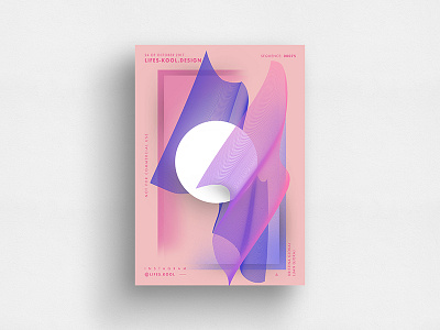 Tie-up abstract art daily gradient graphic october pink poster postereveryday purple riangle