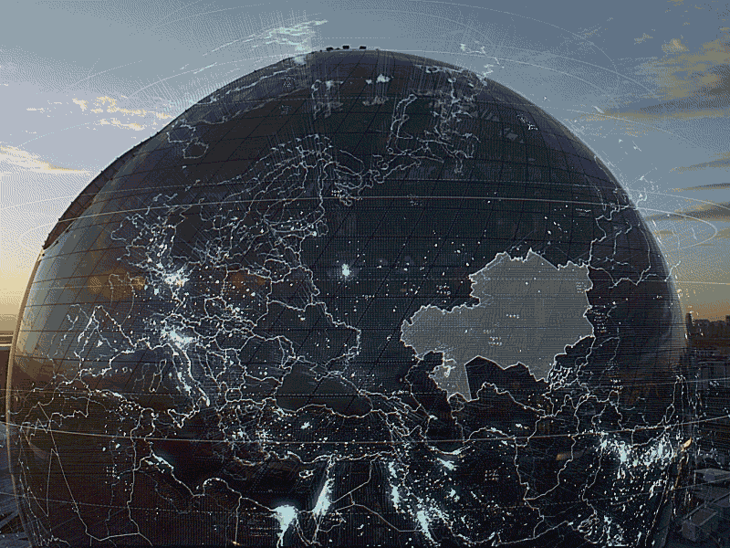 Expo2017 AstanaOpening HaloMap shot animation astana cg expo2017 map world