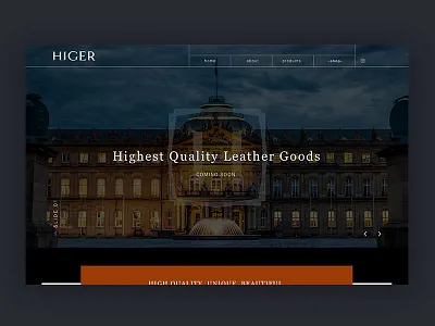 HIGER Web WIP clean landing minimal web webdesign website wip