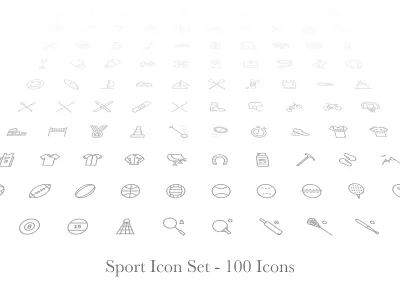 Sports Icon Set - Premium brand branding create creative design download icon iconography illustrate sport web website