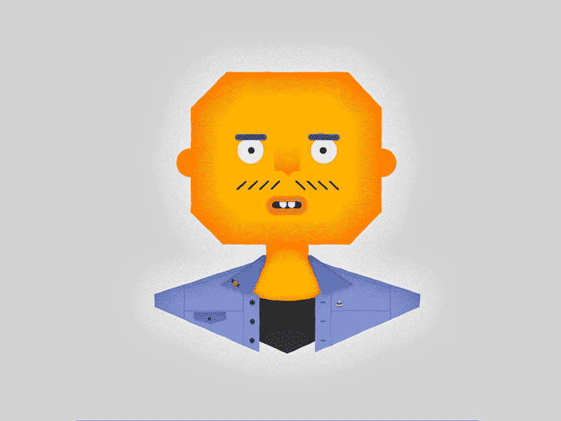Animated selfportret after effects animation character kiss person selfportret