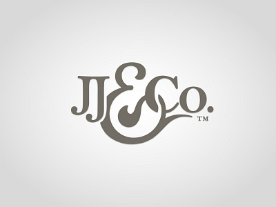 Jeff Johnson & Co. Monogram ampersand apothecary black brand elegant fancy fine friendly jewelry logo typography white