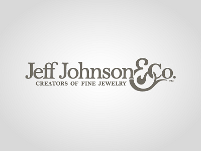 Jeff Johnson & Co. Logo ampersand apothecary black brand elegant fancy fine friendly jewelry logo typography white