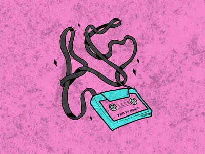 The designer mixtape handmade illustration mixtape procreate