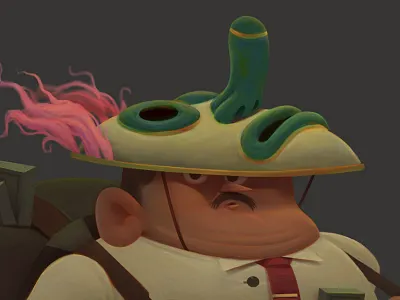 thief baydakov aleksey baydaku cartoon character design concept illustration mafia