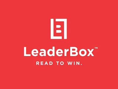 LeaderBox b books box branding design l lb leader logo monogram read subscription