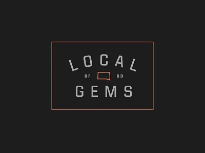 Local Gems Logo clothing dakota gems local south dakota t shirts