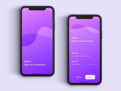 Daily UI #001 - Sign up daily ui dailyui iphone login mockup sign up ui