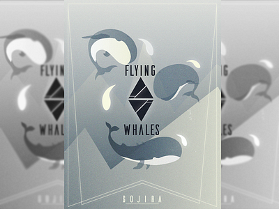 Flying whales gojira poster sea whales