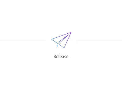 Product Design Process #5 design icon paper plane process product release