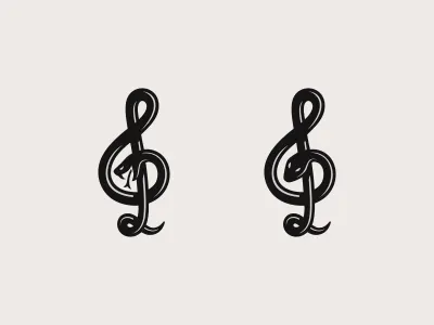 Snake + treble clef jkd jkdesign logo logotype music snake trebleclef змея логотип музыка
