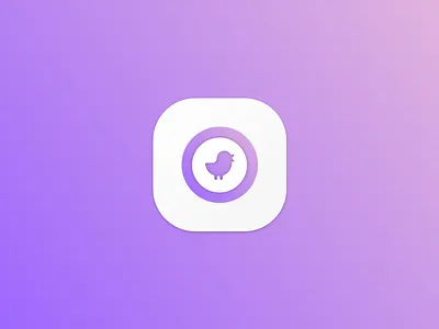 Bird Icon bird gradient icon