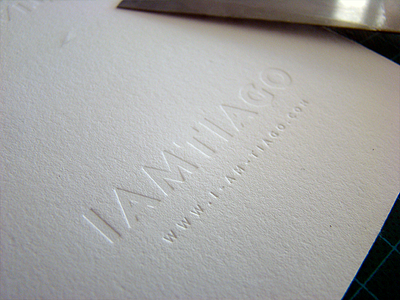 Letterpress experiments - Blind impression blind impression business cards deboss identity letterpress lettra portugal print