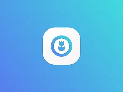 Flower Icon flower gradient icon