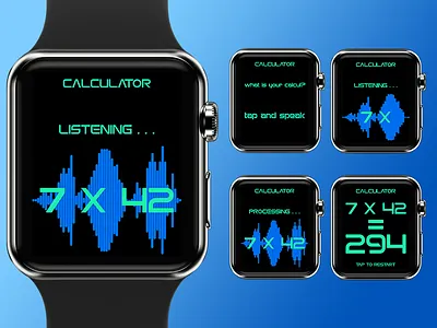 Daily Ui #4 - Calculator 004 apple watch calculator dailyui smartwatch ui