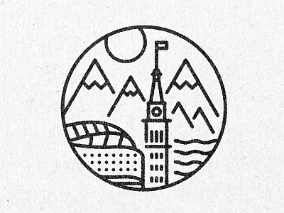 Denver icon black colorado denver icon illustration line simple symbol white