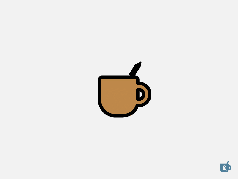 Mock Logo 5 - Pending Mug animation gif illustration loading logo mock motion nashville pending quirky spinning wheel of doom spoof