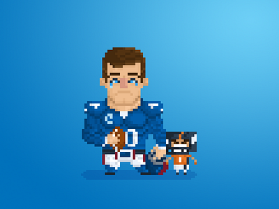 Pixel NFL: Giants VS Broncos 8bit art character cute design fan art football illustration nfl photoshop pixel sports