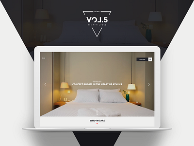 VOL.5 website athens boutique hotel branding greece ui ux web design