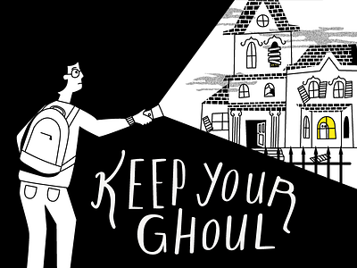 Keep Your Ghoul adventure boy flashlight fog ghost halloween haunted night scary spooky trespassing