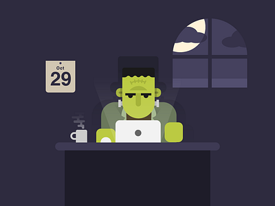 Frank design flat frankenstein illustration illustrator vector