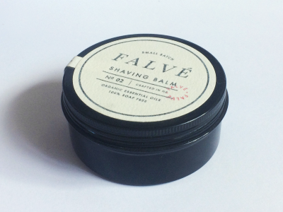 Shaving balm boutique label nz packaging shaving balm tin