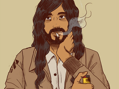 waiting arro bic comic hair illustration