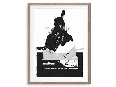 Darker Side fine art graphic illustration print