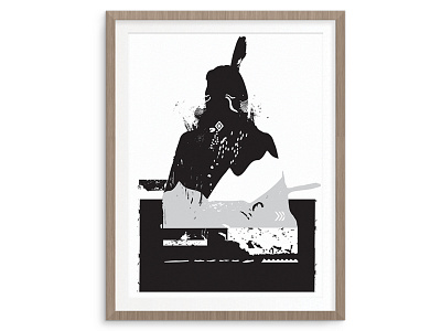 Darker Side fine art graphic illustration print