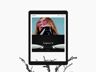 E N I K O update #2 clean desktop ecommerce eyewear interaction store tablet