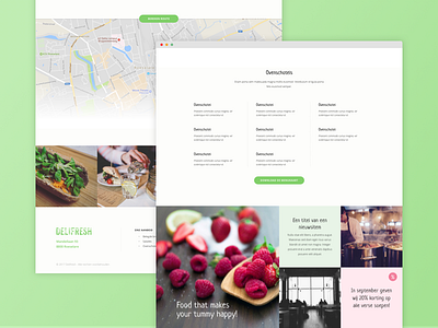 Lunch restaurant blacklion food lunch onepager responsive ui ux webdesign website