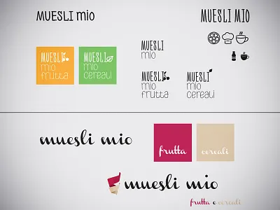 WIP - Mueslimio brand- Preliminary Ideas brand design graphic ideas logo logotype muesli nature sketch