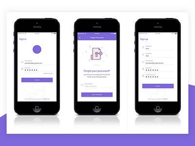 Login-Signup-ForgotPassword creative forgot password login signup simple login