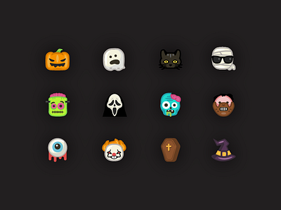 Halloween Moods for ASKfm askfm emoji halloween icons moods stickers