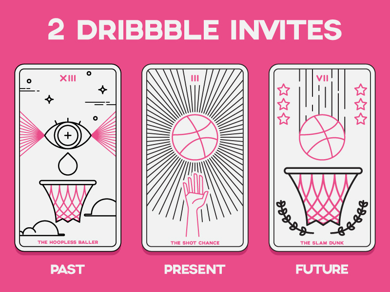 Example of TAROT DRIBBBLE INVITES