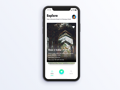 iPhone X - Travel App Concept ios iphone x mobile app travel ui ux