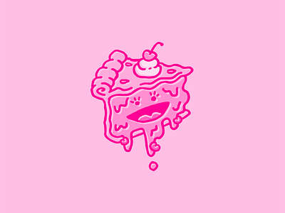 (She's My) Cherry Pie cherry cherry pie dessert face food dude illustration pie smile