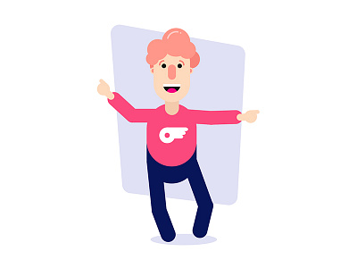 Dancey dancey character characters dancing flat design illustrator vector