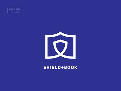 Logo Design - Shield+Book book shield