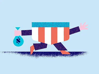 Take the Money and Run america american flat fun money politics robber texture thief